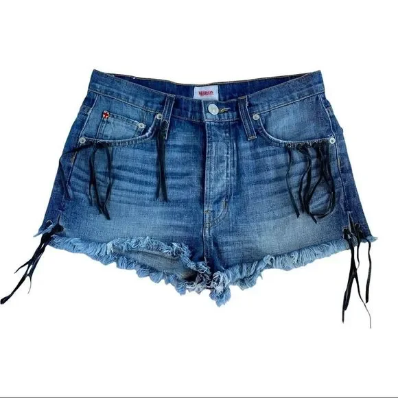 Hudson Tori Denim Slouch Shorts - Picture 1 of 10